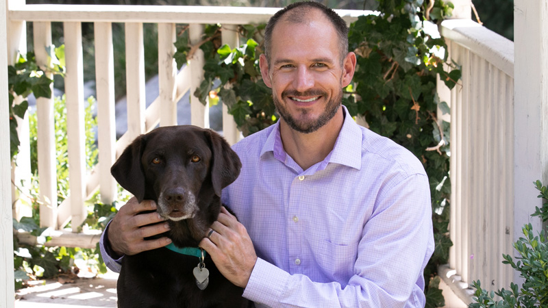 Dave Raczek, DACVIM (Neurology) and pup